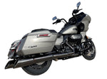 Load image into Gallery viewer, 50 Cal - Slip-On Mufflers - H-D Touring - Torched Chrome
