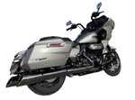 Load image into Gallery viewer, 50 Cal - Slip-On Mufflers - H-D Touring - Torched Chrome