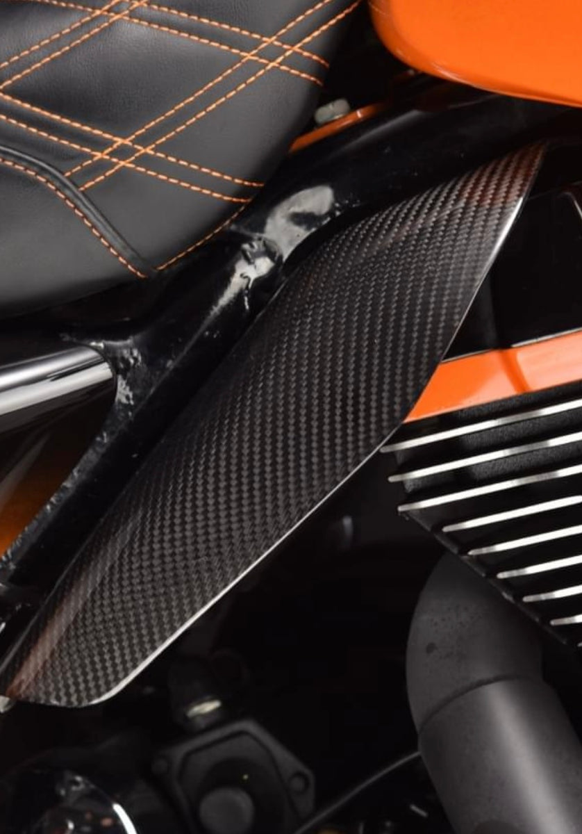 Carbon Fiber Mid Frame Deflectors Harley Bagger Parts