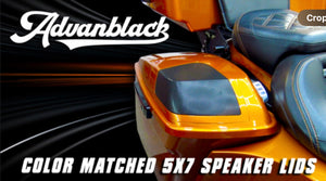 Color Matched 5x7 Speaker Lids for '14-'23 Harley Touring