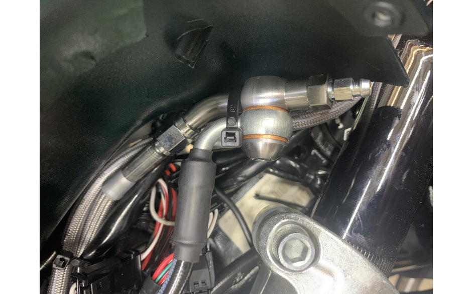 25" Chrome or Black Brake line Extension Harley Bagger Parts