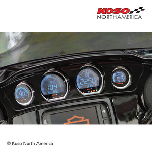 4 piece LCD kit (red & blue) for  2014+ Harley-Davidson