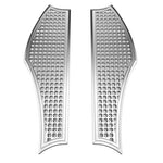 Load image into Gallery viewer, ADVANBLACK Black or CHROME VENGEANCE FRONT RIDER FLOORBOARDS FOR HARLEY TOURING & SOFTAIL