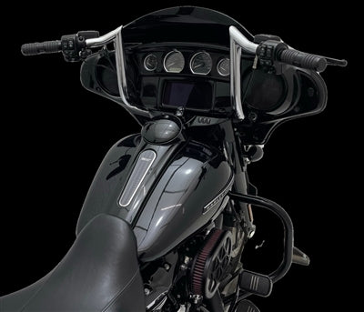 Folsom Prison Handlebars Street/Electra/Ultra Glide & Tri Glide Ultra - Chrome - 12"