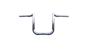 Folsom Prison 12" Chrome FlexFitment Handlebars | 1.25" Clamping Area 15-23