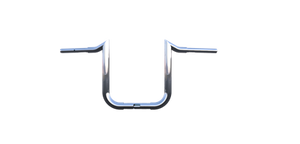 Folsom Prison 12" Chrome FlexFitment Handlebars | 1.25" Clamping Area 15-23
