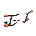 Load image into Gallery viewer, Black ProTek Rear Performance Crash Bar Saddlebags Guards for '14-'25 Harley Touring

