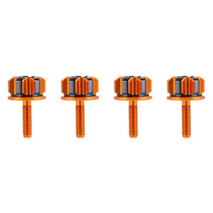 CNC-Machined Aluminum Saddlebag Security Knobs – Two-Tone Design (Set of 4)