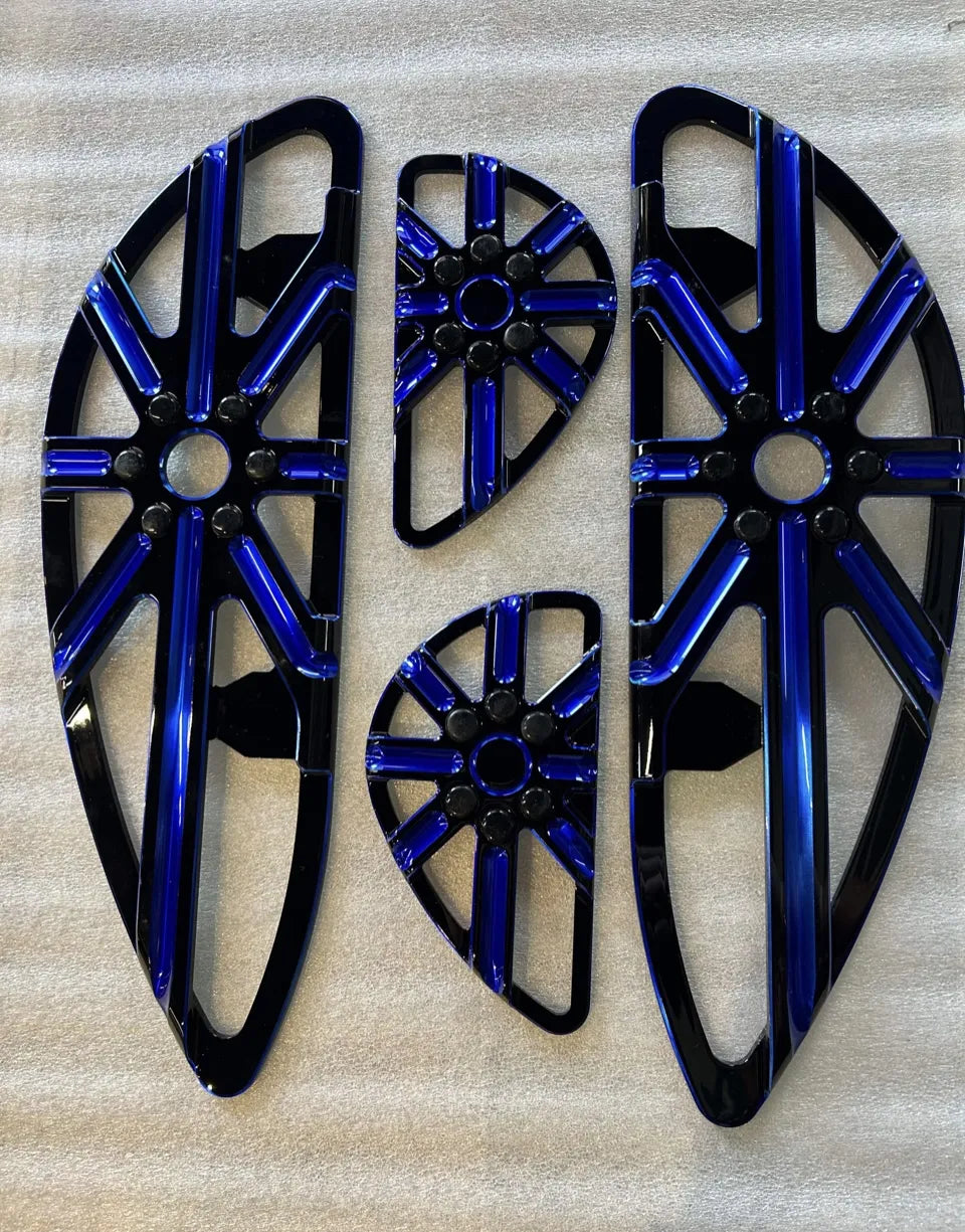 Custom Billet Driver & Passenger Floor Board Set or Individual