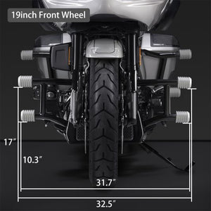 Chrome ProTek Front Performance High Way Peg Two Step Crash Bar for Harley Touring