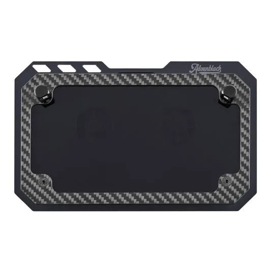 Advanblack Real Carbon Fiber LED License Plate Kit for Harley 23.5-'24-Later Touring