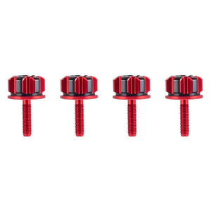 CNC-Machined Aluminum Saddlebag Security Knobs – Two-Tone Design (Set of 4)