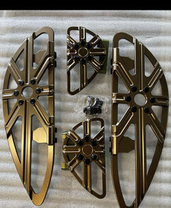 Custom Billet Driver & Passenger Floor Board Set or Individual