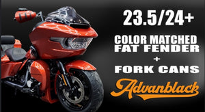 Advanblack Color-Matched 18" Wide Fat Tire Front Fender