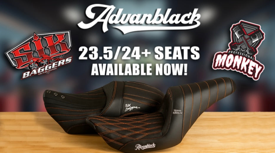 Advanblack & SIK Baggers Touring Seat 23.5 - 25
