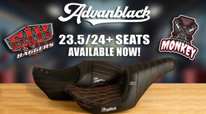 Advanblack & SIK Baggers Touring Seat 23.5 - 25