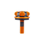 Load image into Gallery viewer, CNC Machined Knurled Seat Bolt Kit for Harley – Billet 6061 Aluminum
