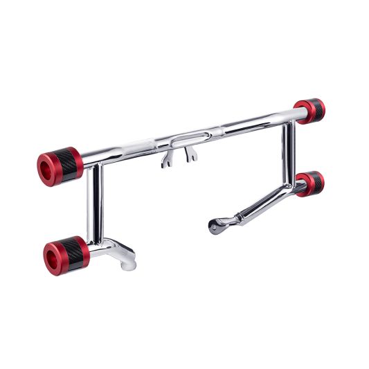 Chrome ProTek Front Performance High Way Peg Two Step Crash Bar for Harley Touring