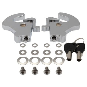 Chrome Locking Quick Release Clamp Kit for Harley-Davidson® Motorcycles