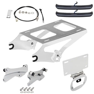 Chrome Detachable Tour Pack Luggage Conversion Kit for Harley® Touring '14-'23