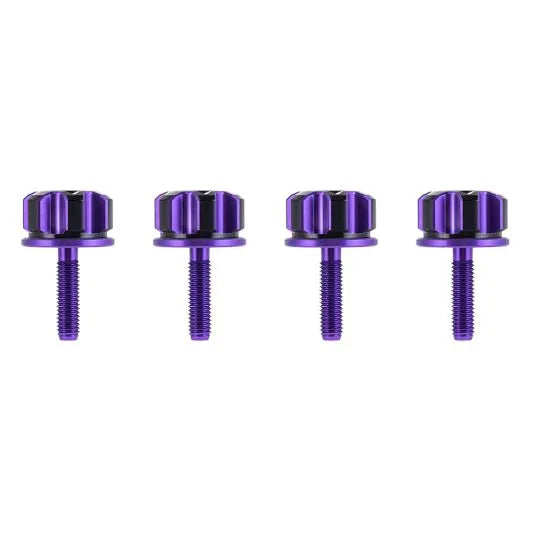 CNC-Machined Aluminum Saddlebag Security Knobs – Two-Tone Design (Set of 4)