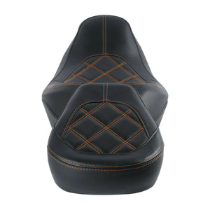 Black Rider Driver & Passenger Seat Fit For Harley Touring Road Glide 2009 2021 Black Rider Driver & Passenger Seat Fit For Harley Touring Road Glide 2009 2021