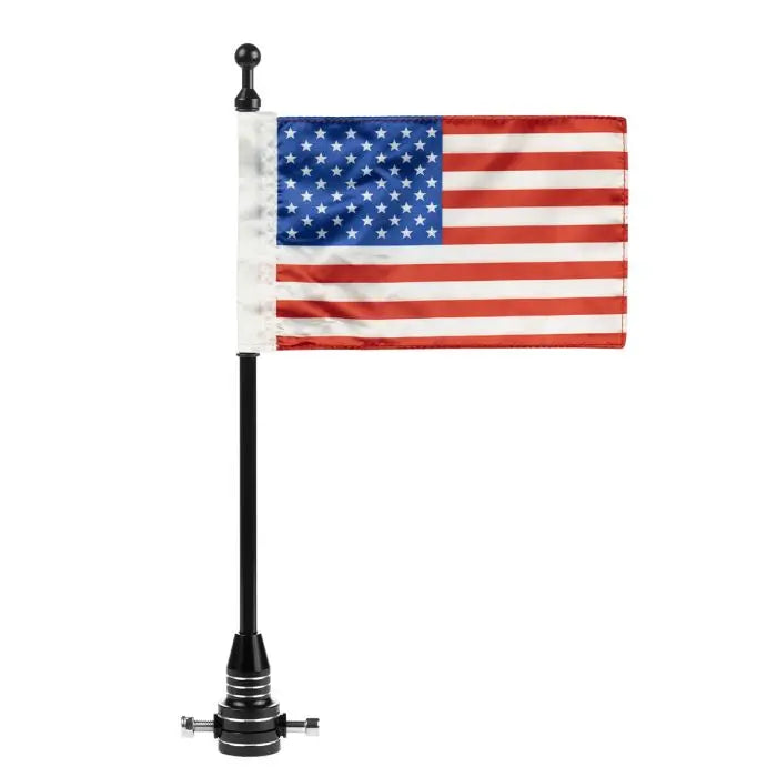 USA Flag / Pole with Luggage Rack Mount for Harley-Davidson