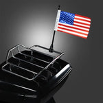 Load image into Gallery viewer, USA Flag / Pole with Luggage Rack Mount for Harley-Davidson
