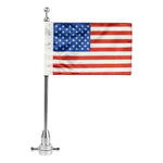 Load image into Gallery viewer, USA Flag / Pole with Luggage Rack Mount for Harley-Davidson
