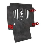 Load image into Gallery viewer, 2024+ Touring Skid Plate - Real Forged Carbon W/ Red Brackets
