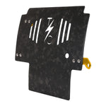 Load image into Gallery viewer, 2024+ Touring Skid Plate - Real Forged Carbon W/ Gold Brackets
