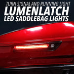 Load image into Gallery viewer, Eagle Lights LUMENLATCH LED Saddlebag Latch Lights with Auxiliary Run, Brake and Turn Signal
