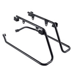 Load image into Gallery viewer, BLACK HARD SADDLEBAGS CONVERSION BRACKETS FOR M8 Harley Low Rider S/ ST with OEM Exhaust
