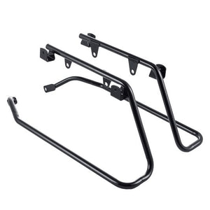 BLACK HARD SADDLEBAGS CONVERSION BRACKETS FOR M8 Harley Low Rider S/ ST with OEM Exhaust