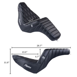 Slyfox Lowrider Seats for Softail feature a contoured seat Slyfox Lowrider Seats for Softail feature a contoured seat