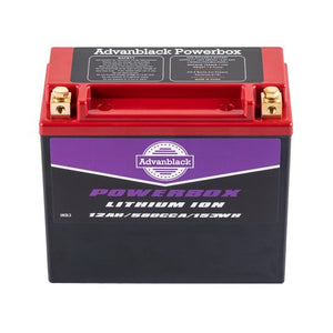 Advanblack POWERBOX 580CCA Lithium Battery For Harley Softail & Dyna