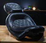 Load image into Gallery viewer, Quest Low Profile Custom Stitching Seat for Harley Touring
