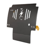 Load image into Gallery viewer, 2024+ Touring Skid Plate - Real Woven Carbon W/ Gold Brackets
