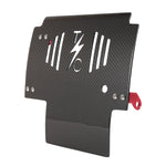 Load image into Gallery viewer, 2024+ Touring Skid Plate - Real Woven Carbon W/ Red Brackets
