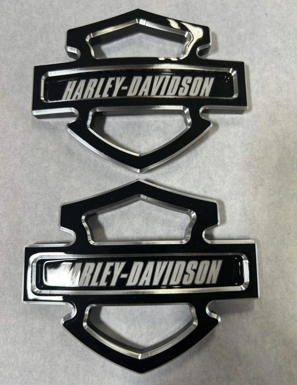 Custom harley deals davidson tank badges