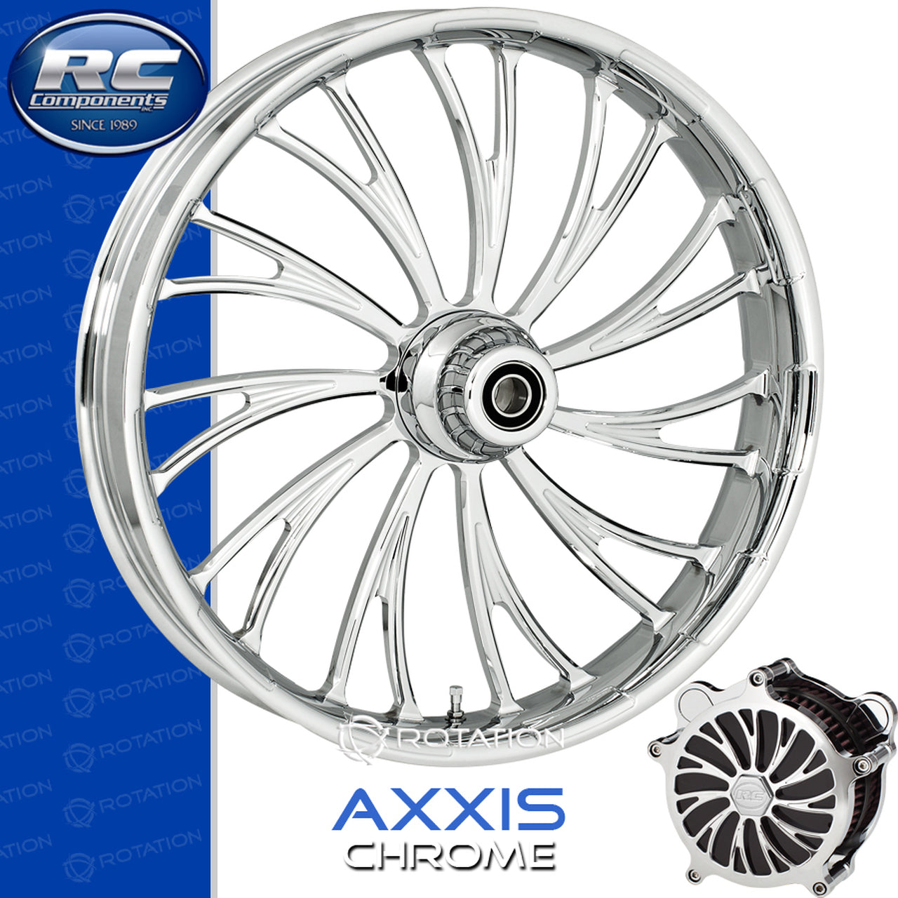 RC Components Axxis Chrome Touring Wheel