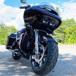 Load image into Gallery viewer, 14-23 Harley Touring 18&quot;   Fat Tire Front Fender - Color Matched
