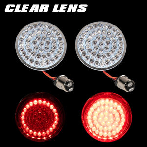 Clear Rear "HALO" LED Turn Signals 1157