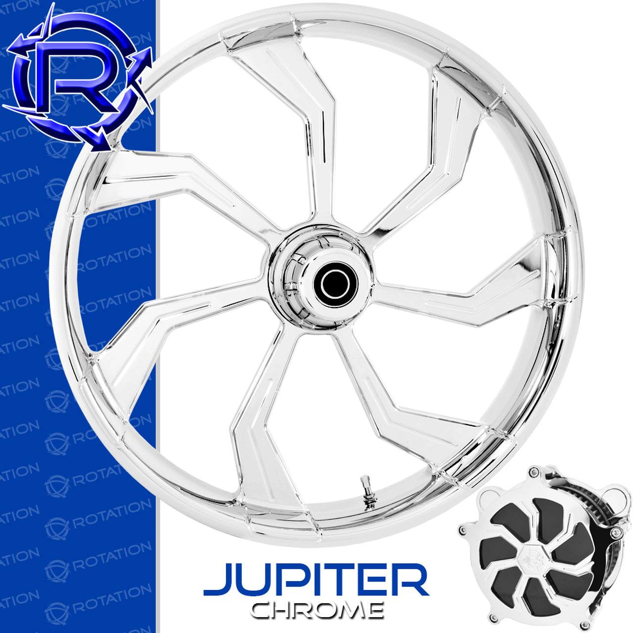 Rotation Jupiter Chrome Touring Wheel