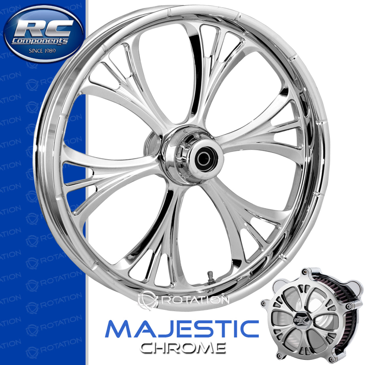 RC Components Majestic Chrome Touring Wheel