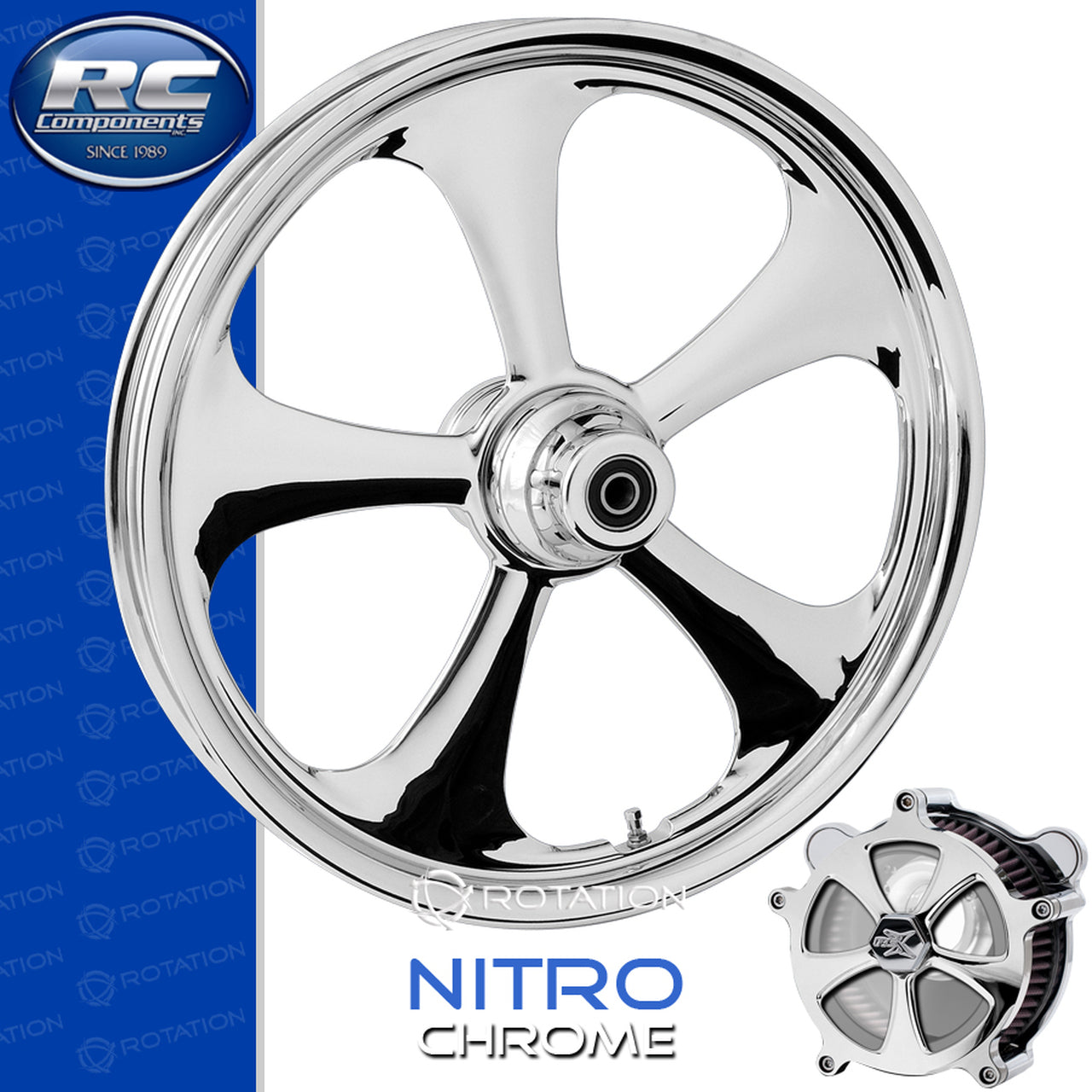 RC Components Nitro Chrome Touring Wheel