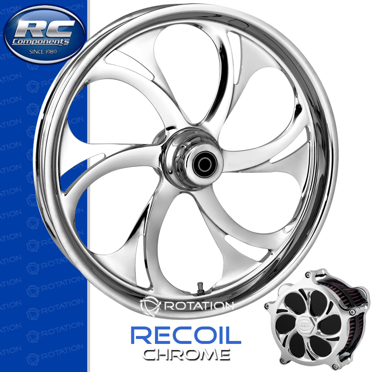 RC Components Recoil Chrome Touring Wheel