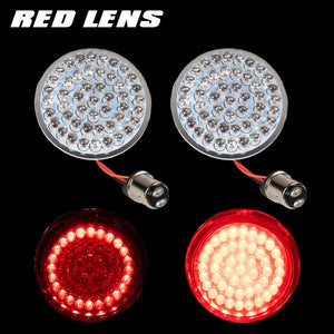 Red Front "HALO" LED Turn Signal 1157