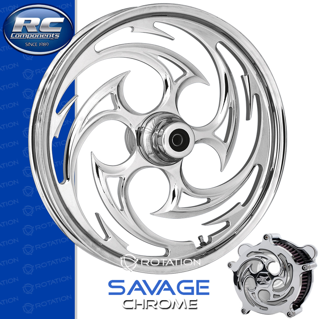 RC Components Savage Chrome Touring Wheel