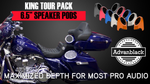 Load image into Gallery viewer, Color Matched 6.5&quot; Speaker Pods for Advanblack and OEM Harley King Tour Packs

